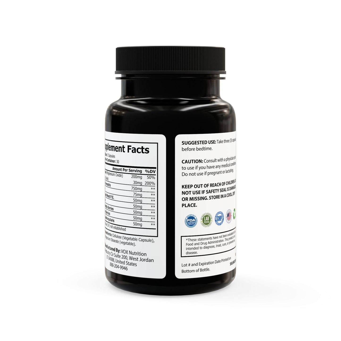 Magnesium Zinc Supplement (90 Capsules)