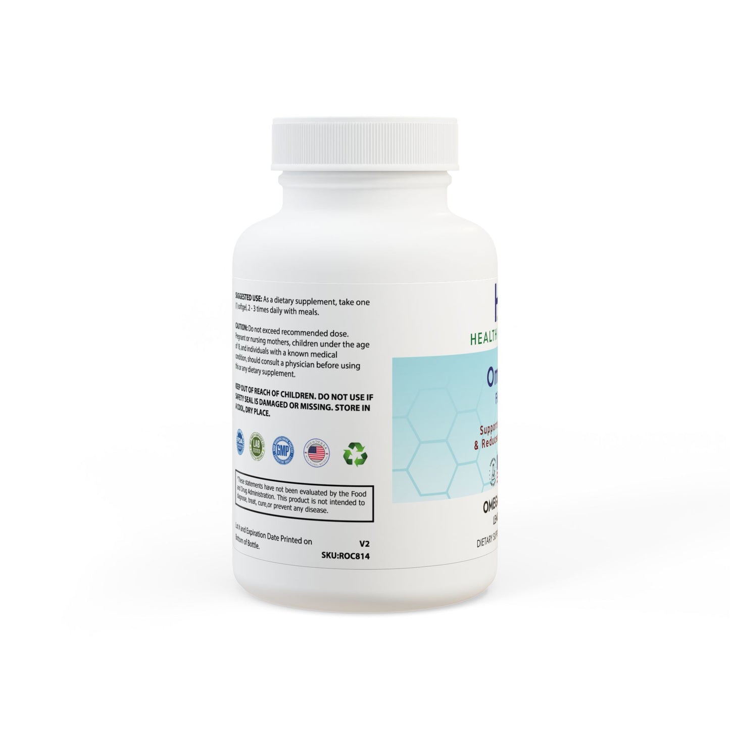 Omega 3 Fish Oil Supplement (60 Softgels)