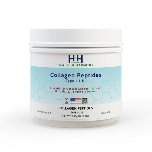 Collagen Peptides Type I & III Supplement (350g, 12.3oz)